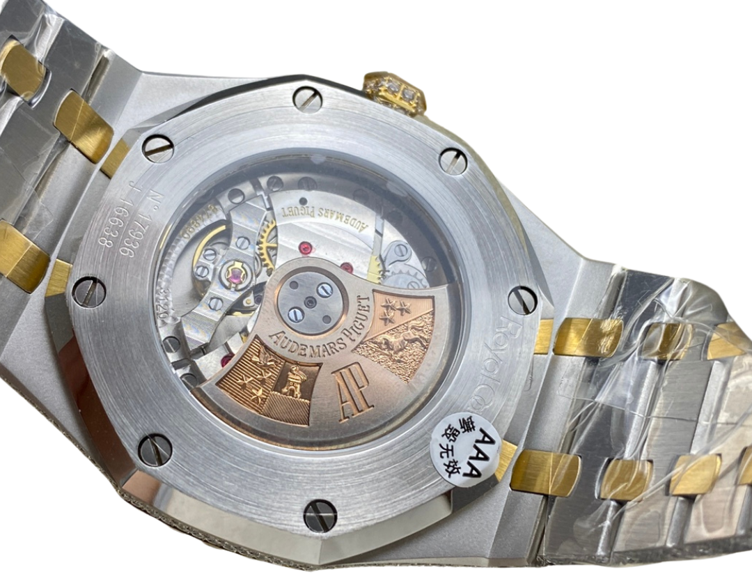 Royal Oak 15400 – Fully Iced Out (Black, Gold & Silver Tones)