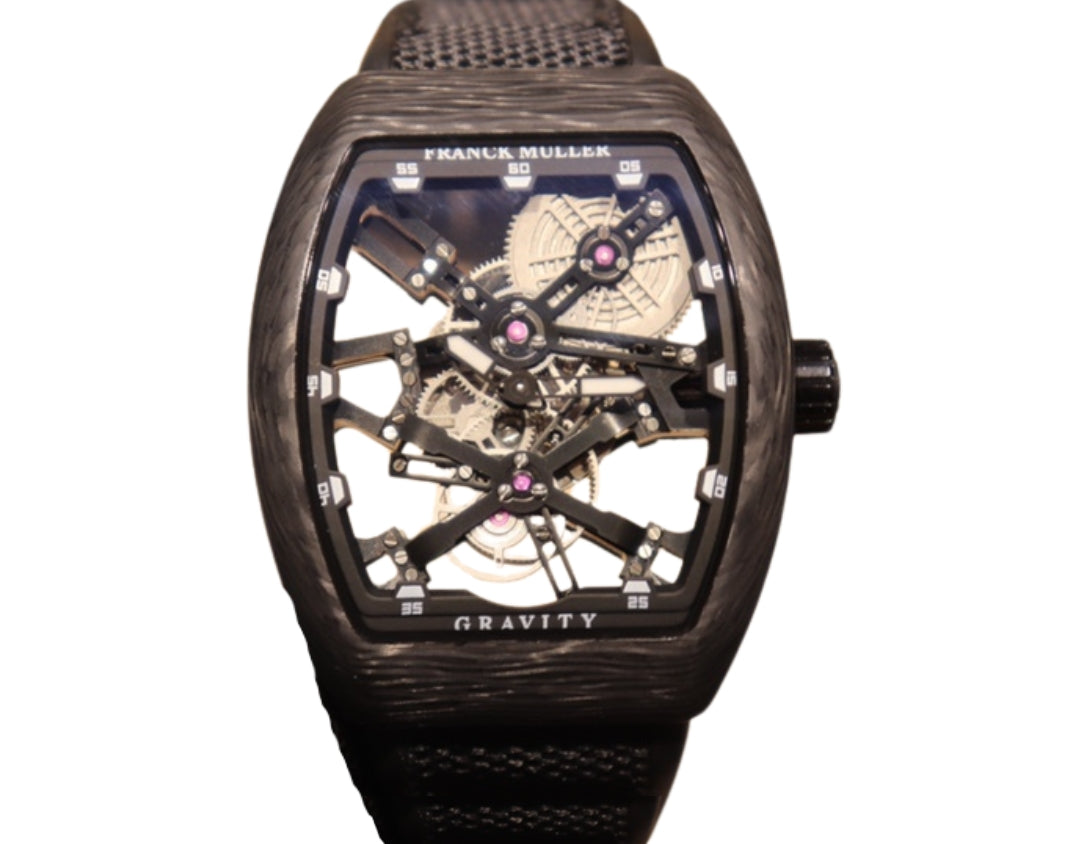 44MM Luminous Hollow-Frame Mechanical Watch – Advanced Fiber Case Design