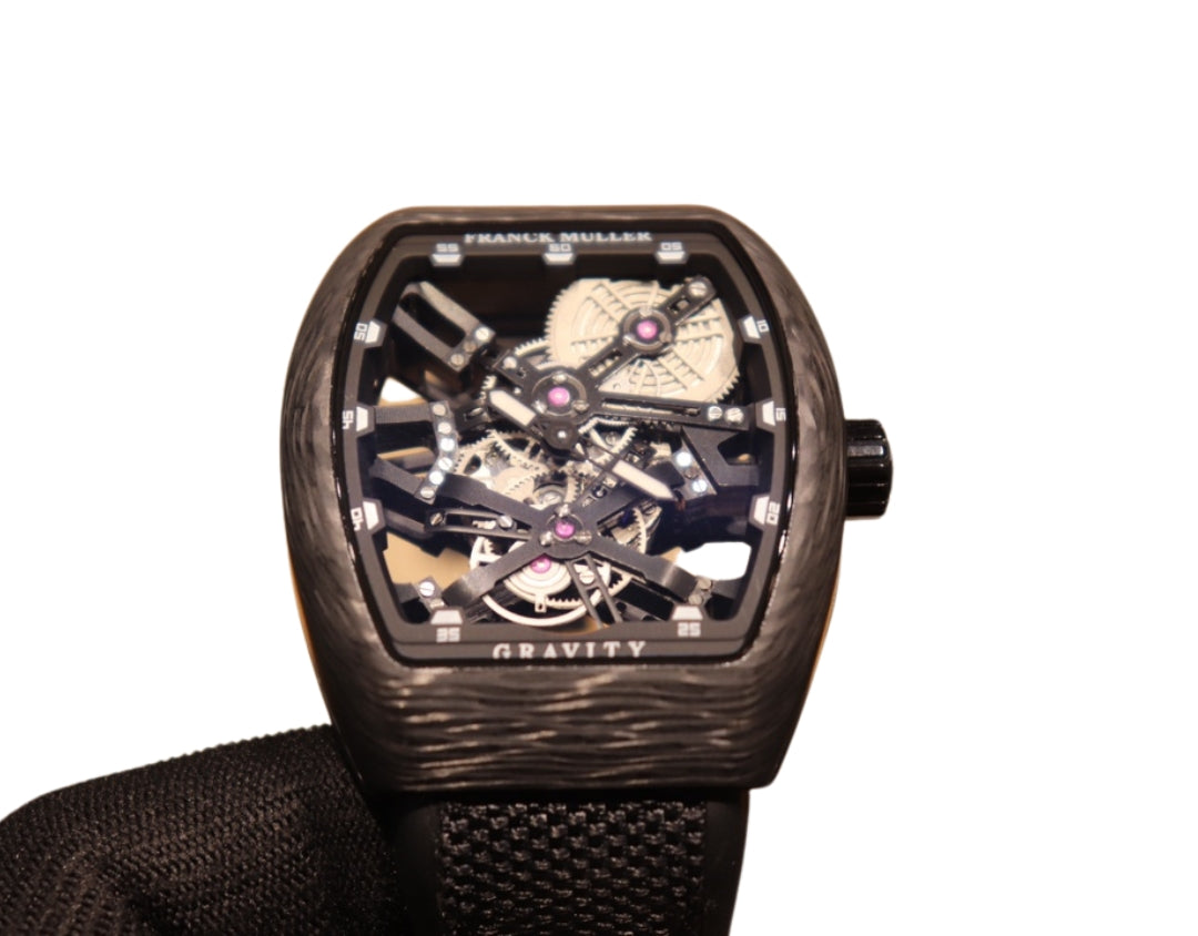 44MM Luminous Hollow-Frame Mechanical Watch – Advanced Fiber Case Design