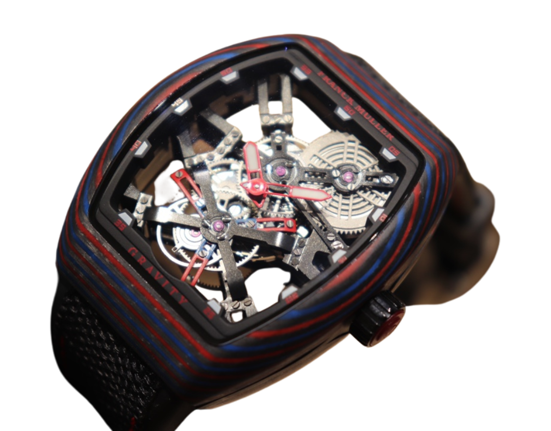 Franck Muller 44MM Vanguard Carbon Gravity Mechanical Watch