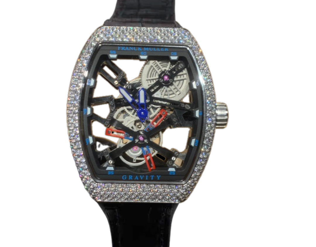 Franck Muller Diamond Skeleton Mechanical Watch