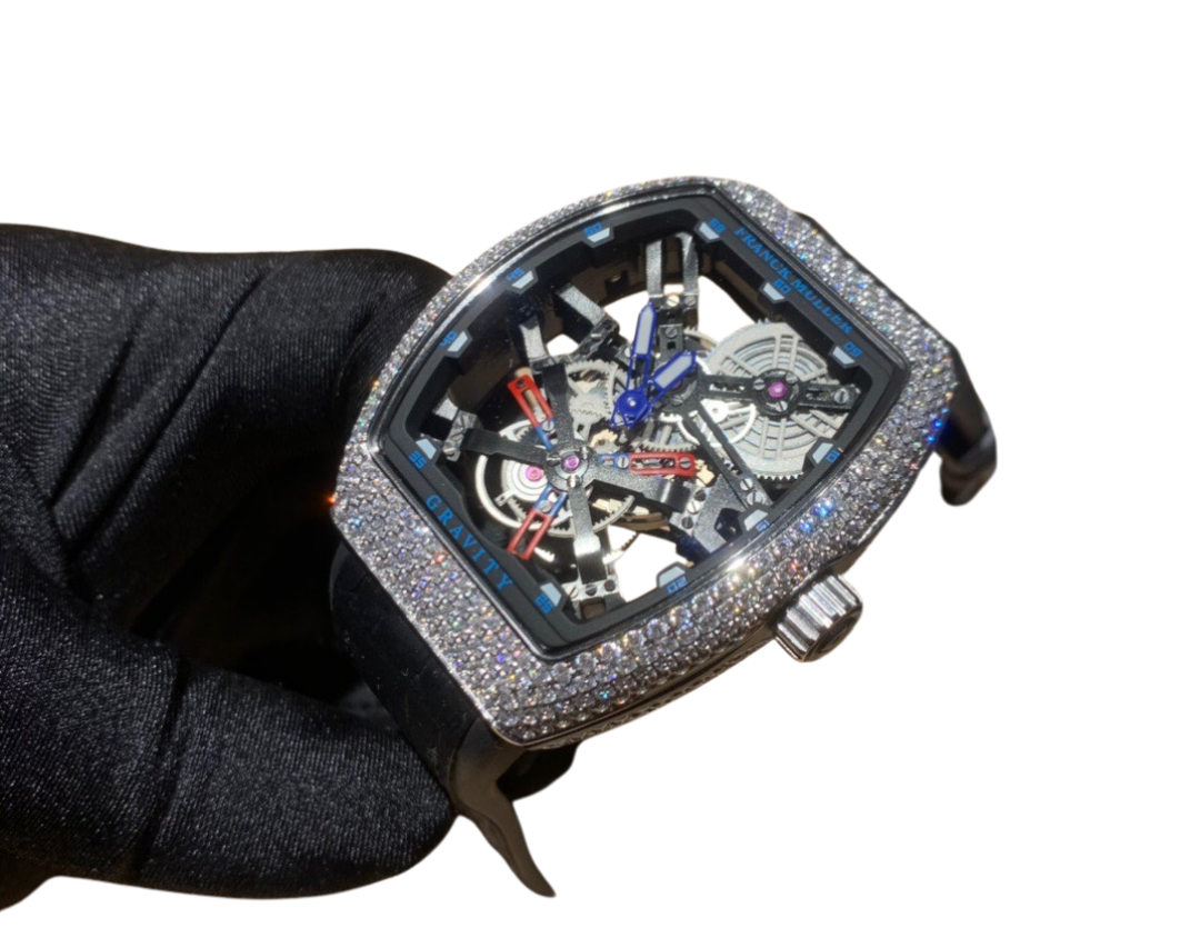 Franck Muller Diamond Skeleton Mechanical Watch