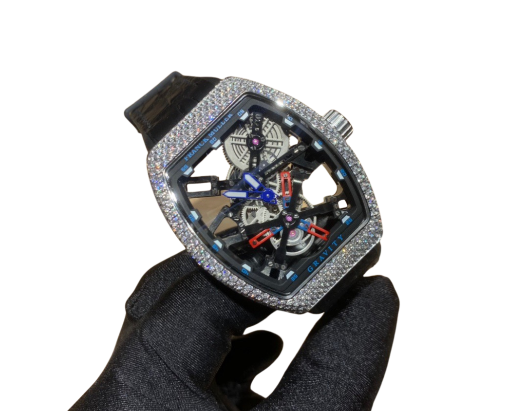 Franck Muller Diamond Skeleton Mechanical Watch