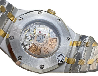 Royal Oak 15400 – Fully Iced Out (Black, Gold & Silver Tones)