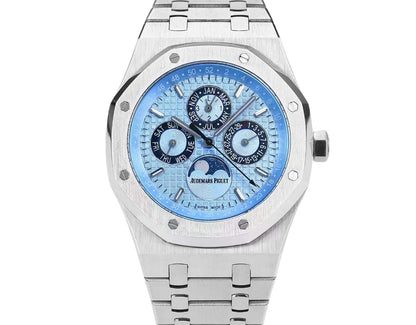 AP Audemars Piguet Royal Oak 26574 / 26606 – Silver and Sky Blue Luxury Edition