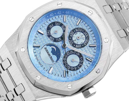 AP Audemars Piguet Royal Oak 26574 / 26606 – Silver and Sky Blue Luxury Edition