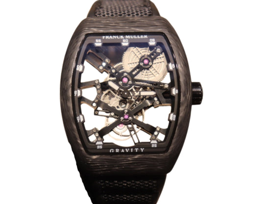44MM Luminous Hollow-Frame Mechanical Watch – Advanced Fiber Case Design