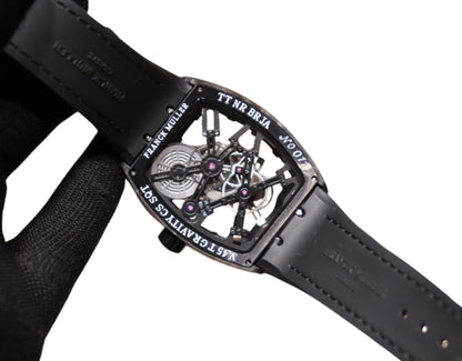 44MM Luminous Hollow-Frame Mechanical Watch – Advanced Fiber Case Design