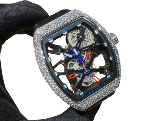 Franck Muller Diamond Skeleton Mechanical Watch