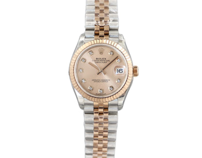 Rolex Datejust 31mm Two-Tone Rose Dial Jubilee Bracelet