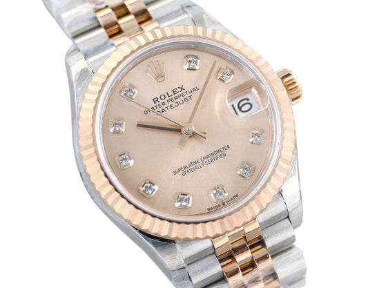 Rolex Datejust 31mm Two-Tone Rose Dial Jubilee Bracelet