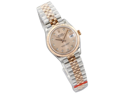 Rolex Datejust 31mm Two-Tone Rose Dial Jubilee Bracelet